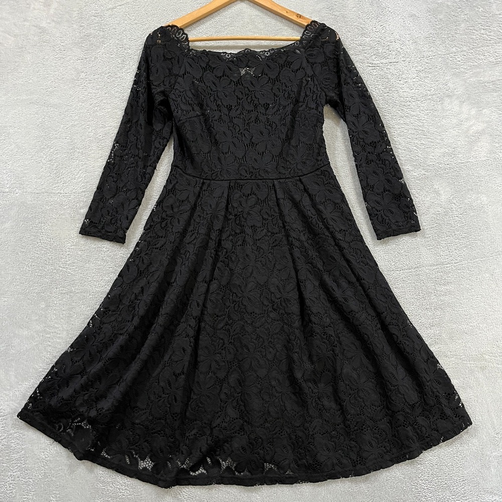 MISS MAY‎ Retro Gorgeous City Dress Small Lined Lace Evening Grunge Witchy